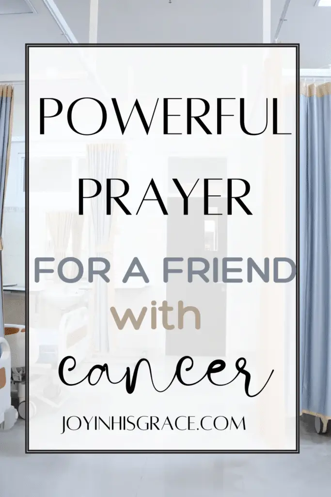 prayer for a friend with cancer