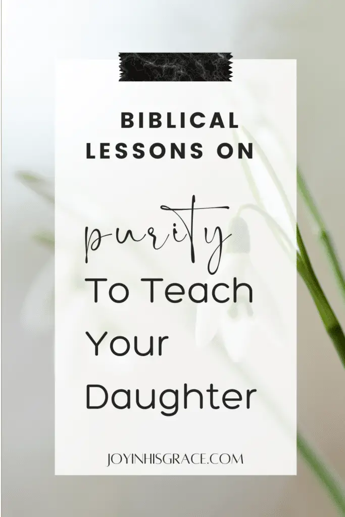 purity lesson from the Bible