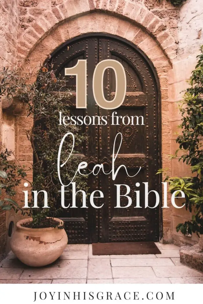 lessons from leah in the bible 